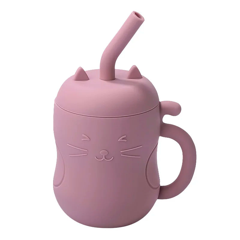 Copo Gatinho com Alça Dupla e Palhinha