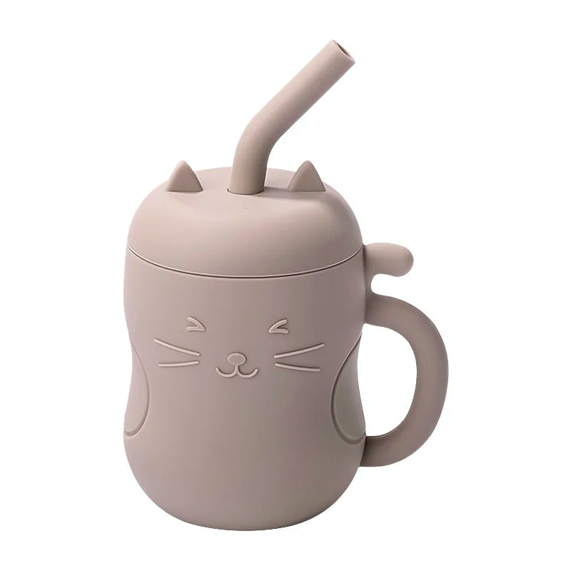 Copo Gatinho com Alça Dupla e Palhinha